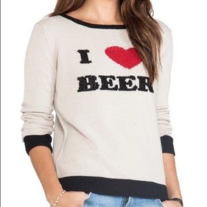 FOR LOVE & LEMONS KNITZ - I ❤️ BEER SWEATER